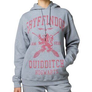 Gryffindor Quidditch Hogwarts Grey Unisex Sweatshirt Size S